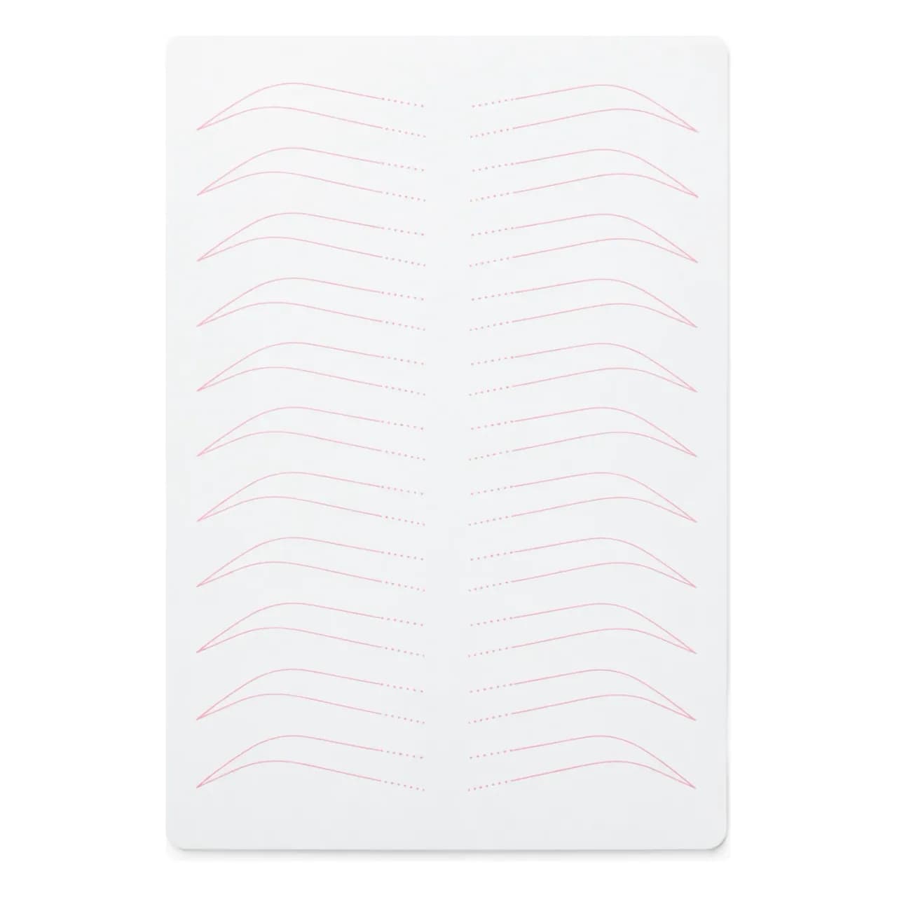 Pad d'entraînement sourcils imprimé · silicone double face